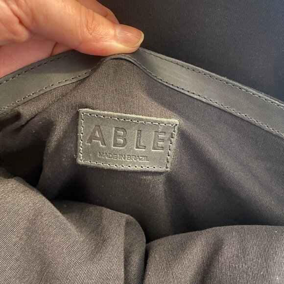 Able Black Leather Alem Backpack - Picture 5 of 8